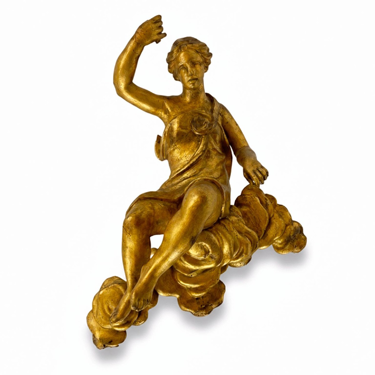 Diana Scultura Barocca Intagliata e Dorata 1600