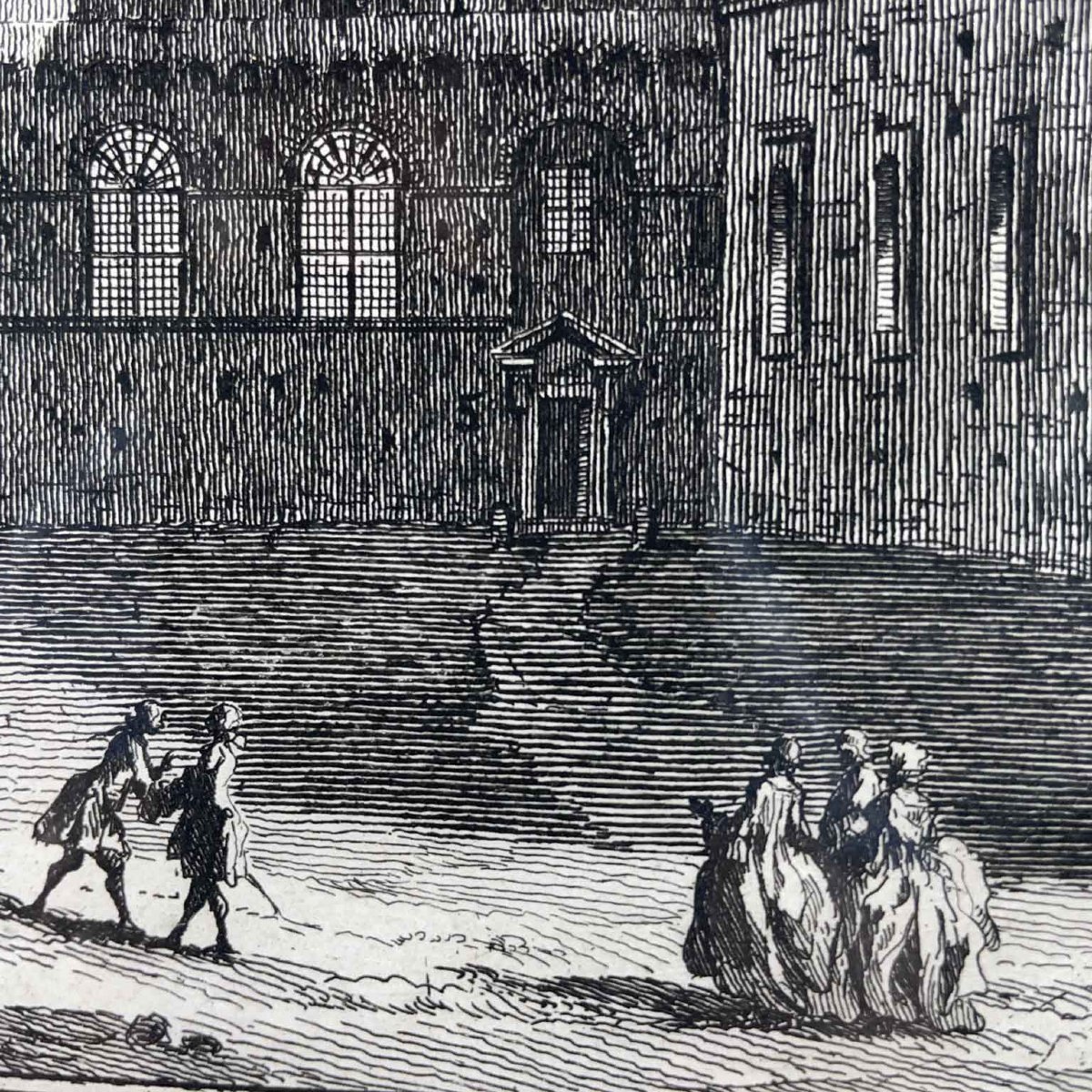  Giuseppe Vasi Vedute di Roma e Venezia Set di tre Incisioni Acquaforti del 1757-photo-1