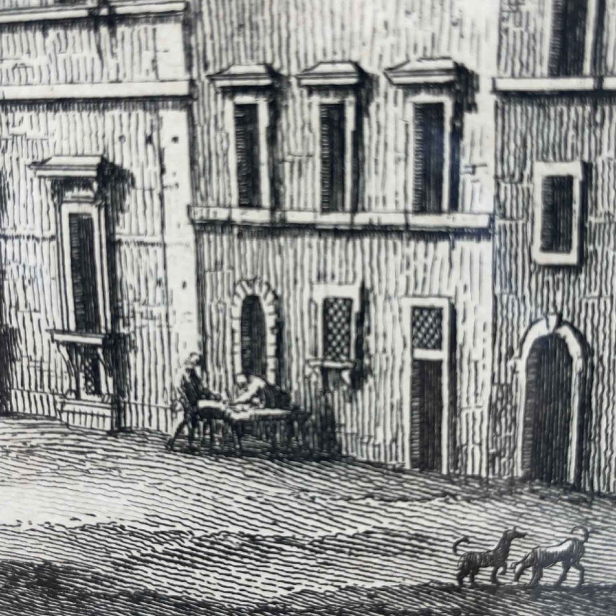  Giuseppe Vasi Vedute di Roma e Venezia Set di tre Incisioni Acquaforti del 1757-photo-3