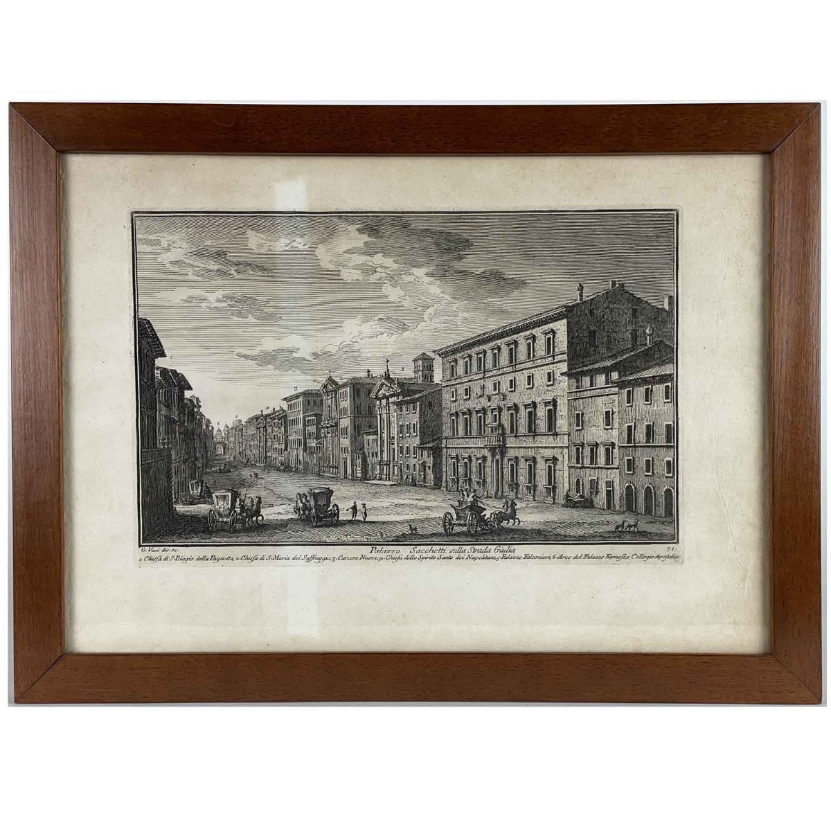  Giuseppe Vasi Vedute di Roma e Venezia Set di due Incisioni Acquaforti del 1757-photo-6