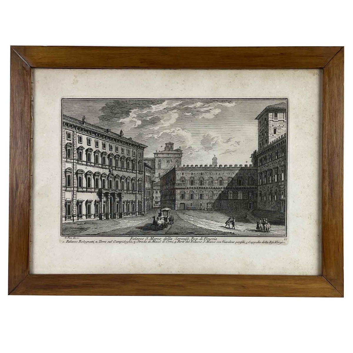  Giuseppe Vasi Vedute di Roma e Venezia Set di due Incisioni Acquaforti del 1757-photo-7