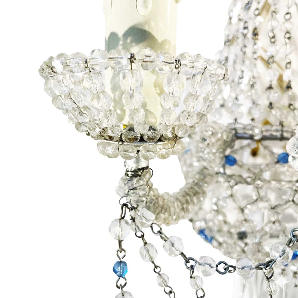 Coppia Di appliques Con Perline A Due Luci-photo-4