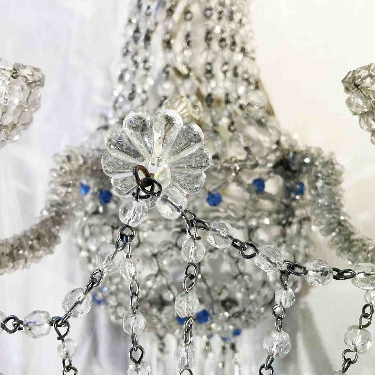 Coppia Di appliques Con Perline A Due Luci-photo-2