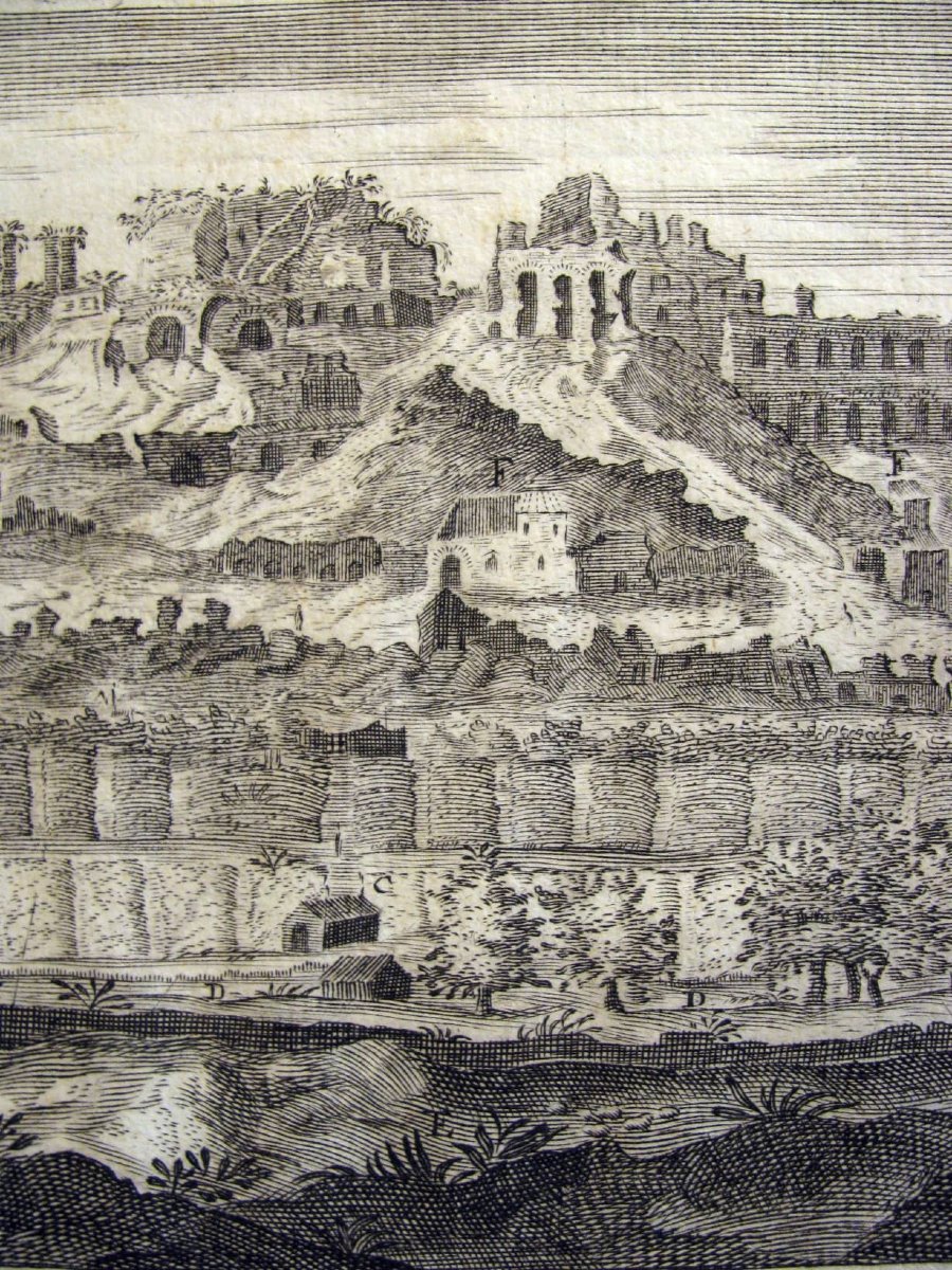 Due Incisioni Romane Circo Massimo e Circo di Caracalla Marco Sadeler 1606-photo-5