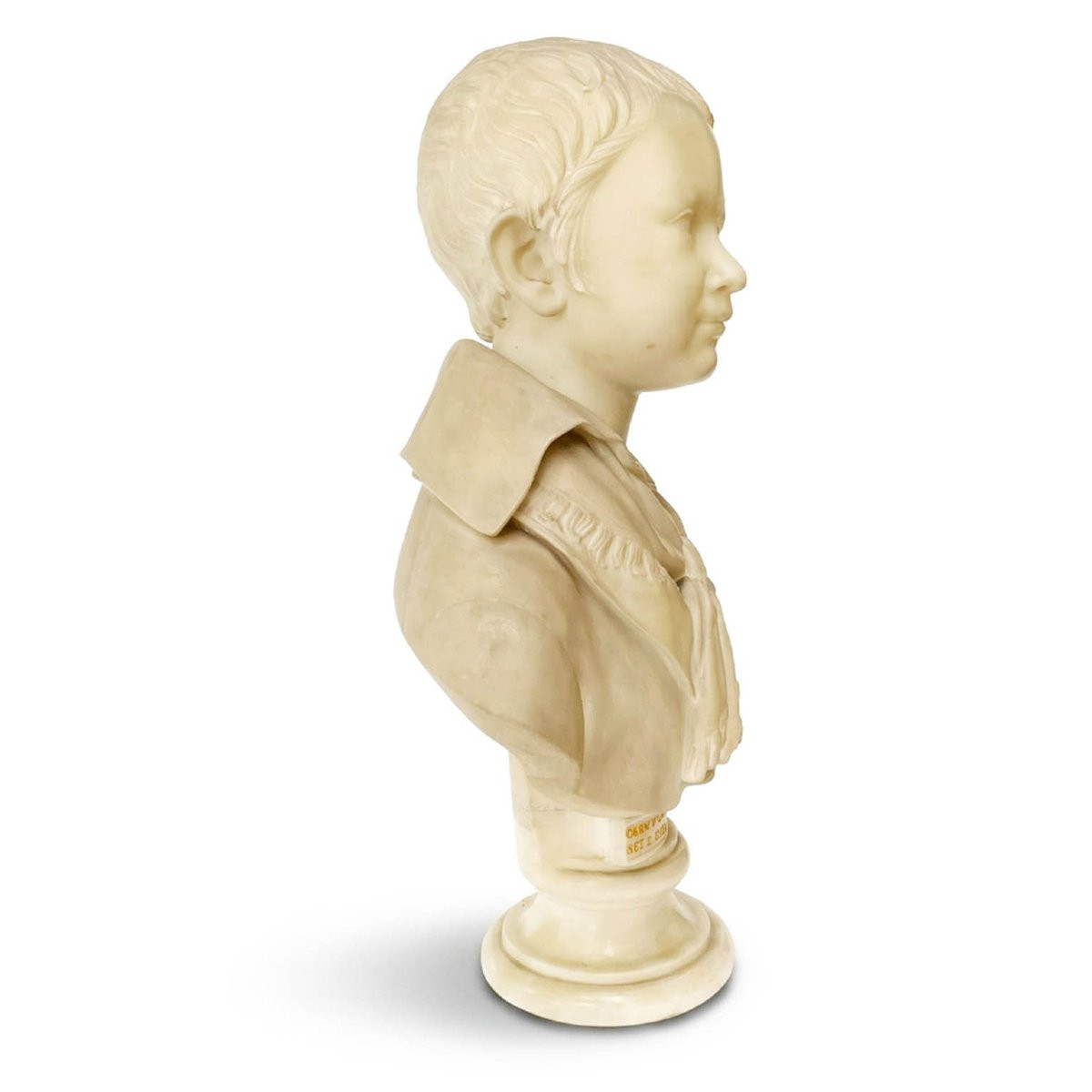 Francesco Stanga Busto Di Bambino In Marmo Di Carrara 1837-photo-2