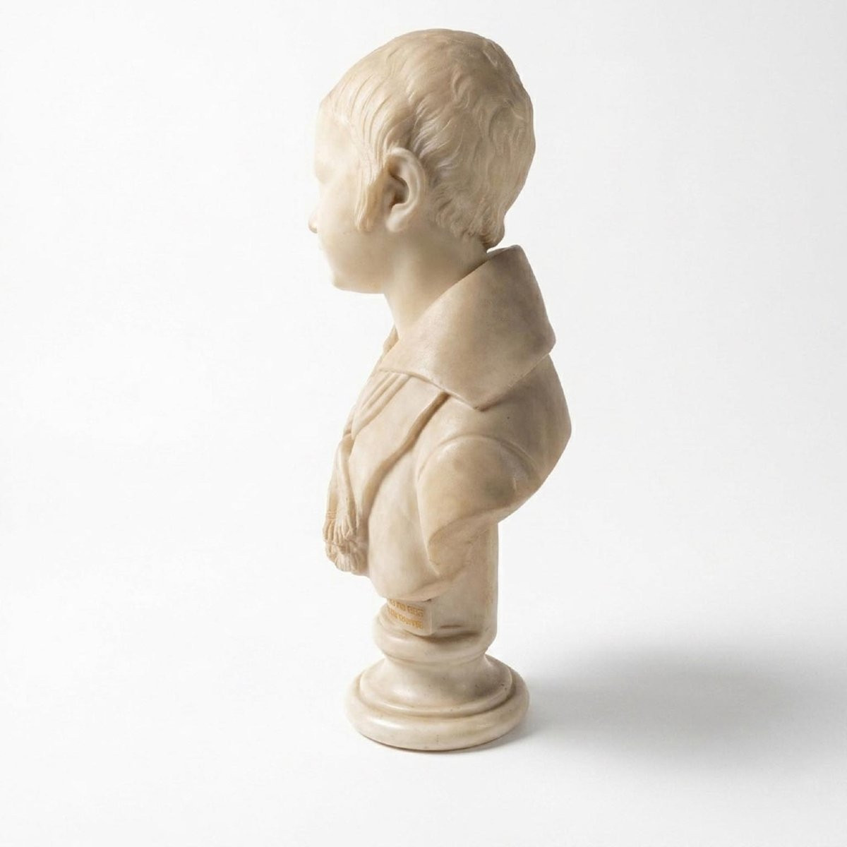 Francesco Stanga Busto Di Bambino In Marmo Di Carrara 1837-photo-3