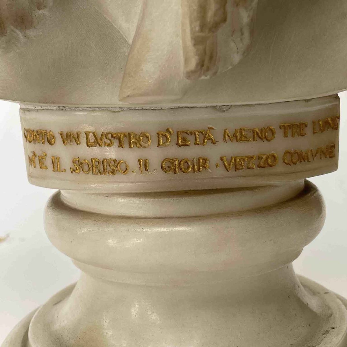 Francesco Stanga Busto Di Bambino In Marmo Di Carrara 1837-photo-4