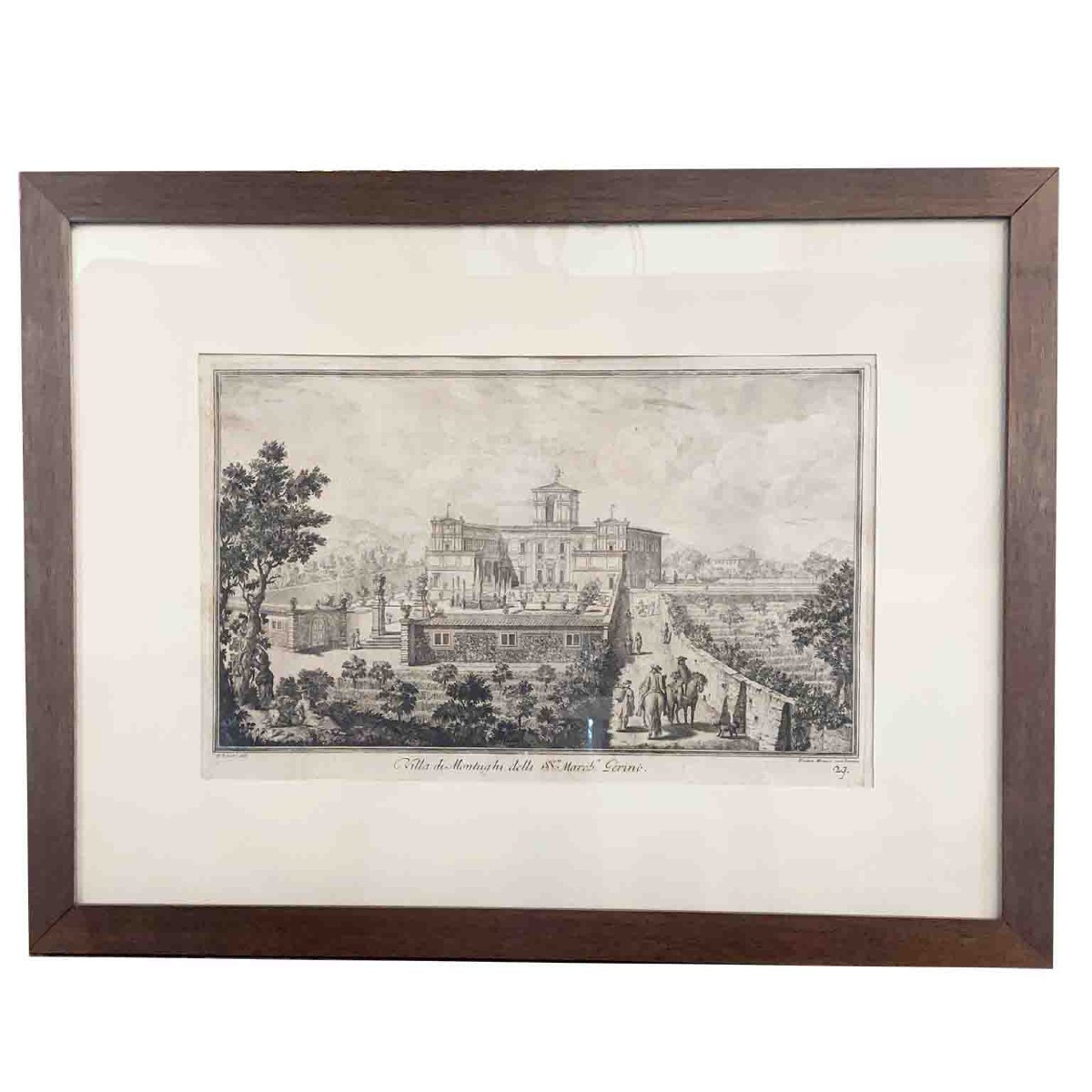 Villa Di Montughi Dei Marchesi Gerini Incisa Da Pietro Monaco 1744-photo-1