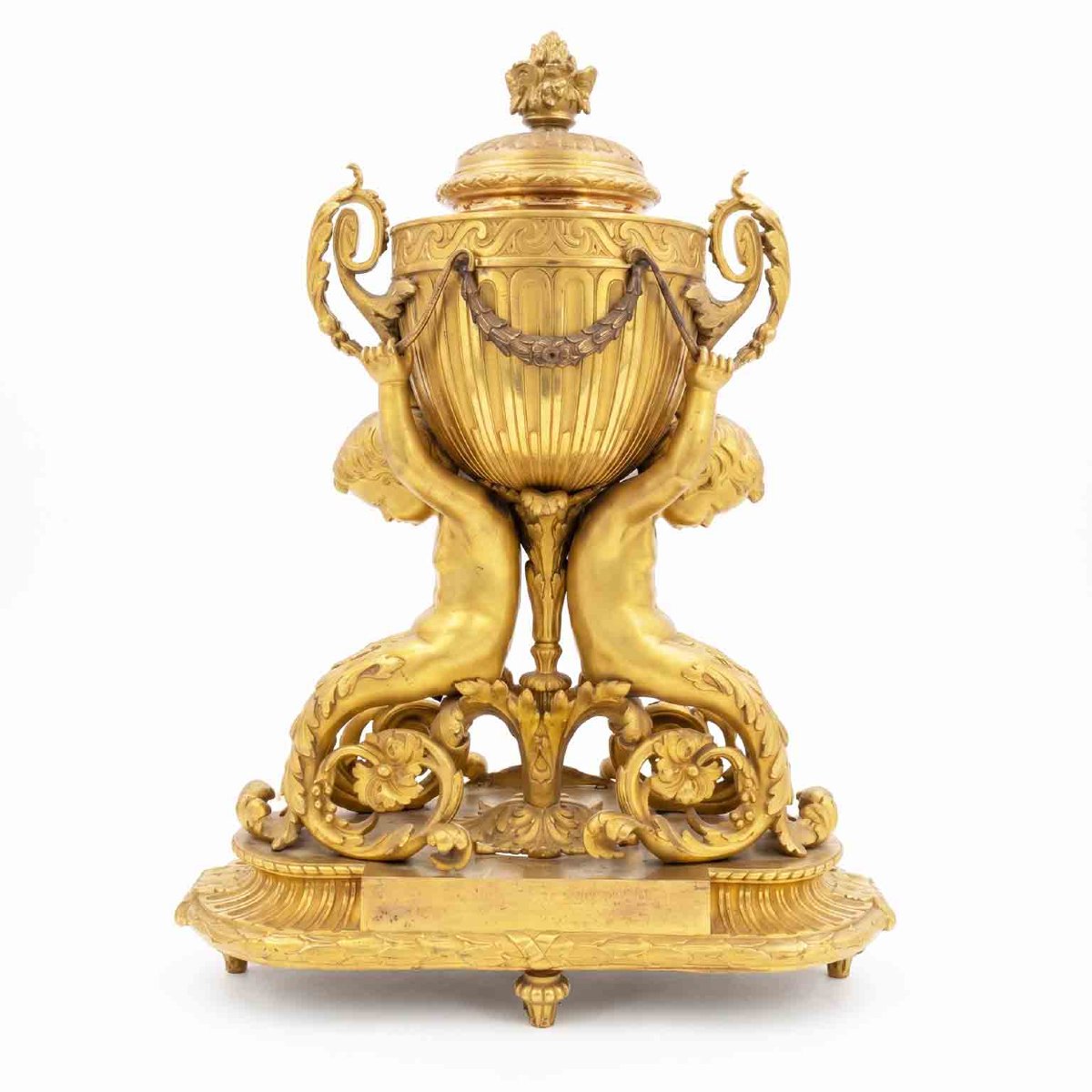 Pendola Antica Dorata Da Tavolo Funzionante 1800-photo-2