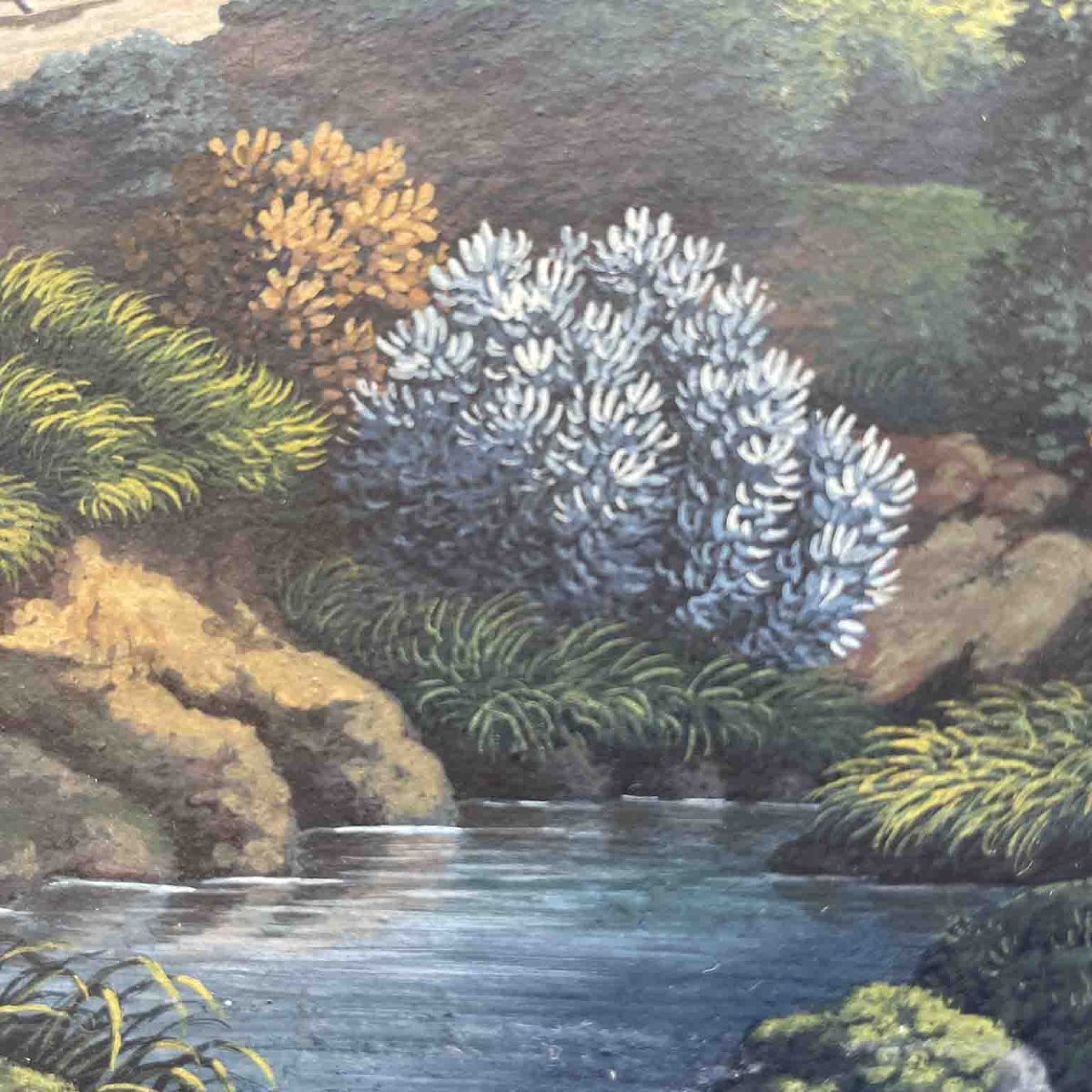 Coppia di Paesaggi Dipinti ad Acquarello del 1800-photo-4