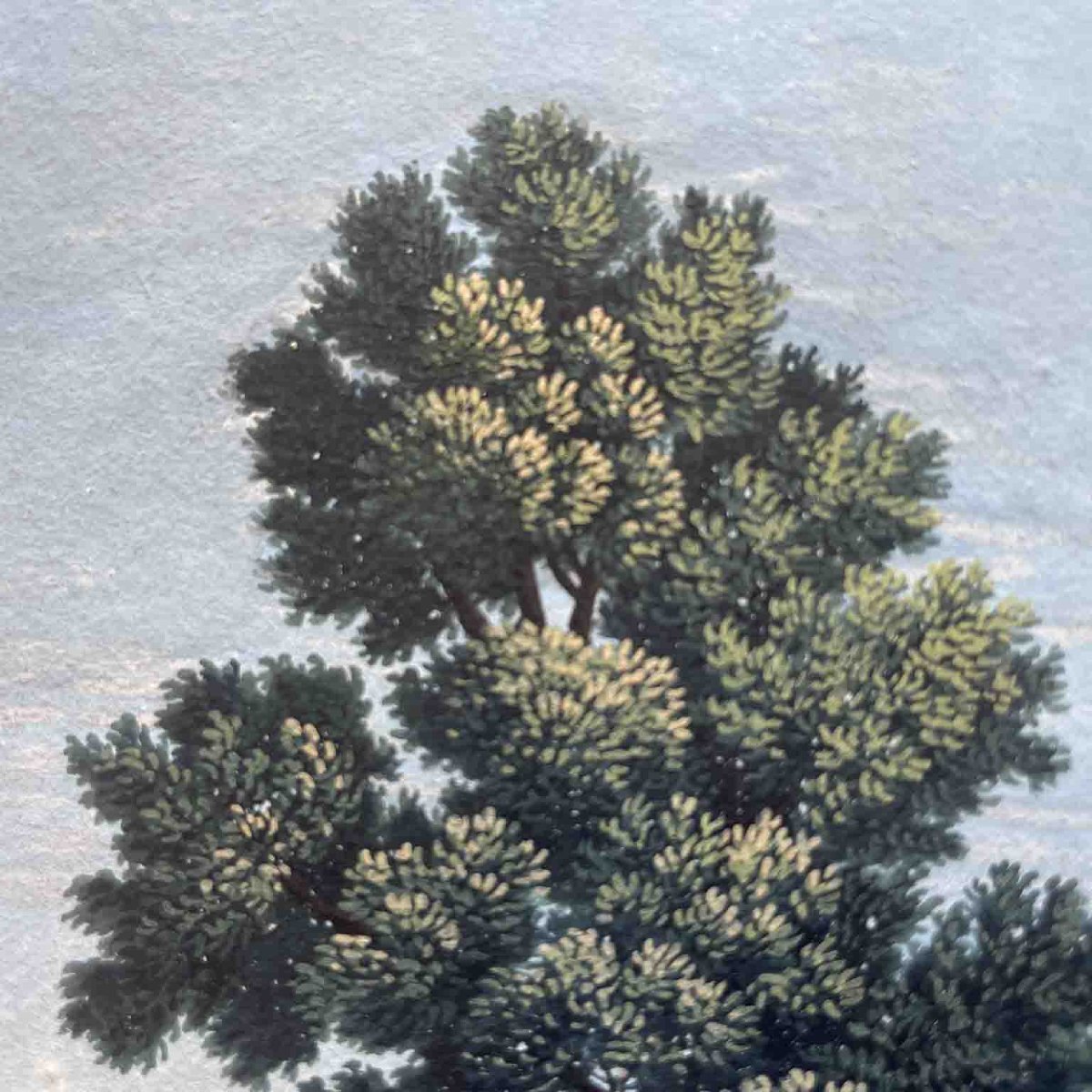 Coppia di Paesaggi Dipinti ad Acquarello del 1800-photo-6