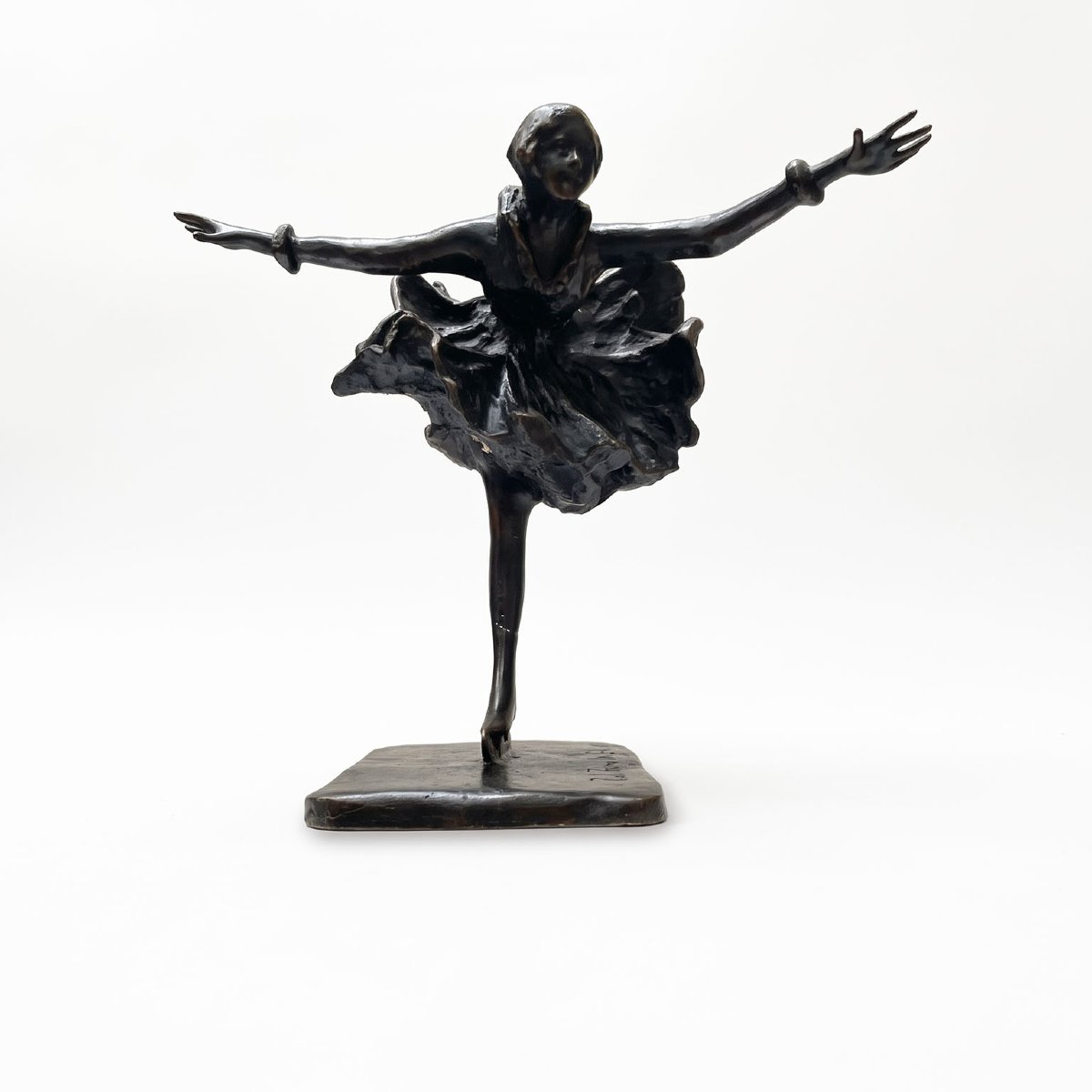 Paolo Troubetzkoy 1935 La Pattinatrice in Bronzo-photo-2
