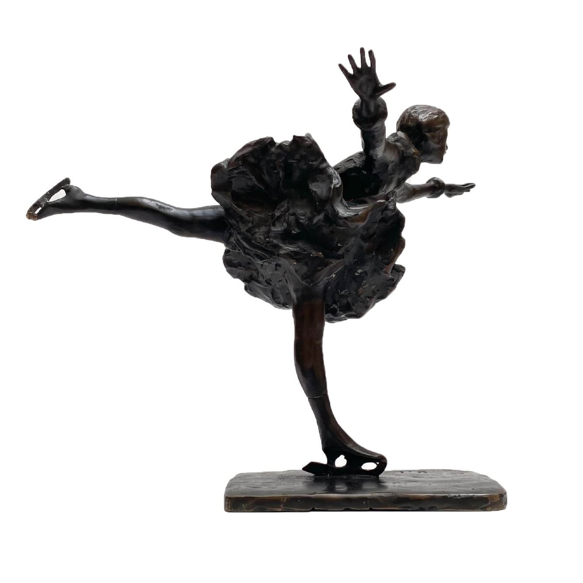 Paolo Troubetzkoy 1935 La Pattinatrice in Bronzo-photo-2
