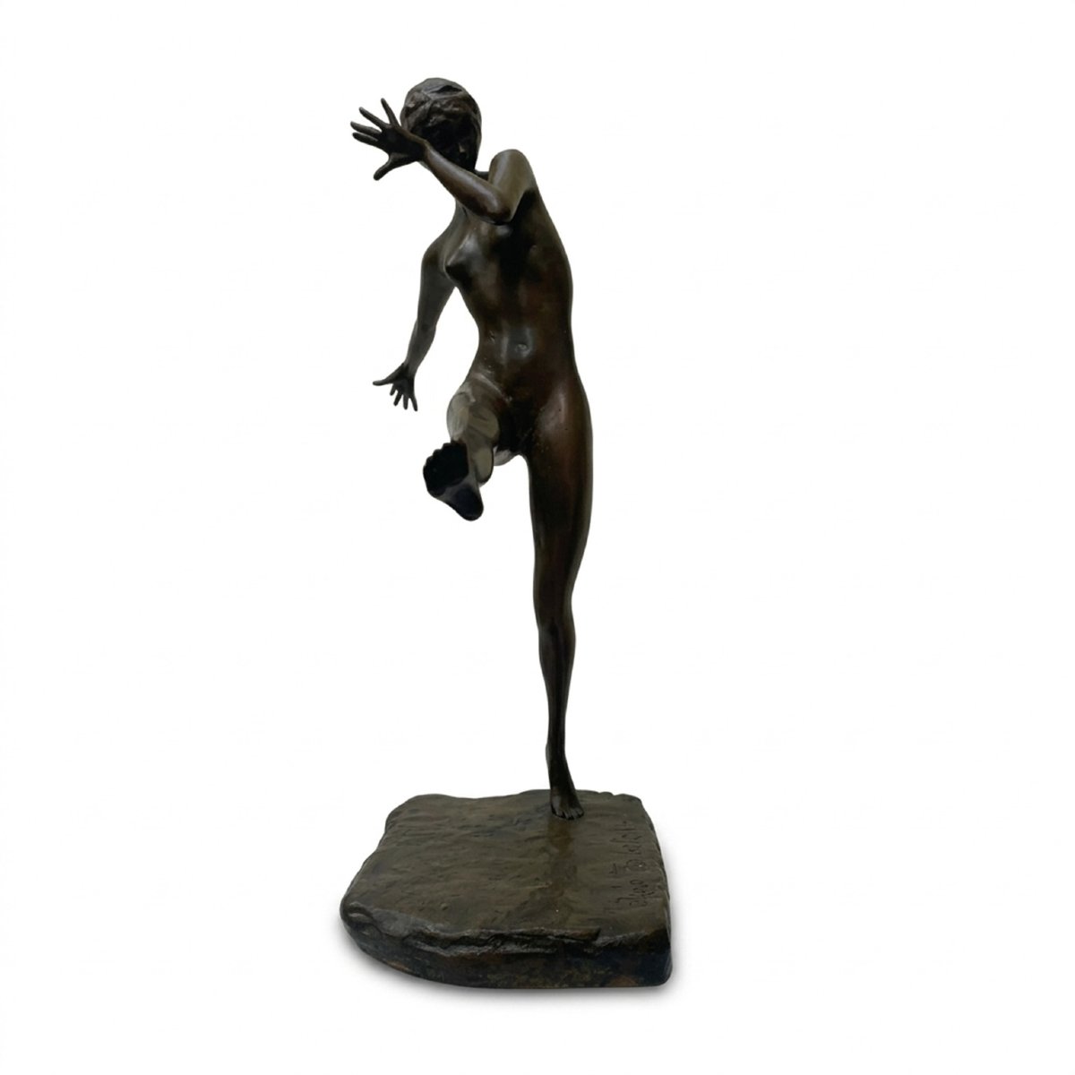 Troubetzkoy Paolo Ballerina in Bronzo XX Secolo.-photo-2