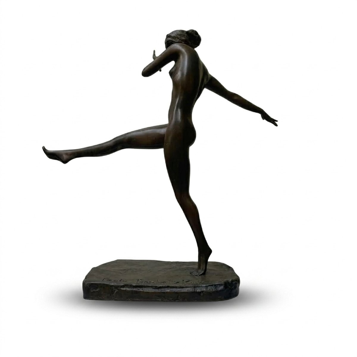 Troubetzkoy Paolo Ballerina in Bronzo XX Secolo.-photo-3