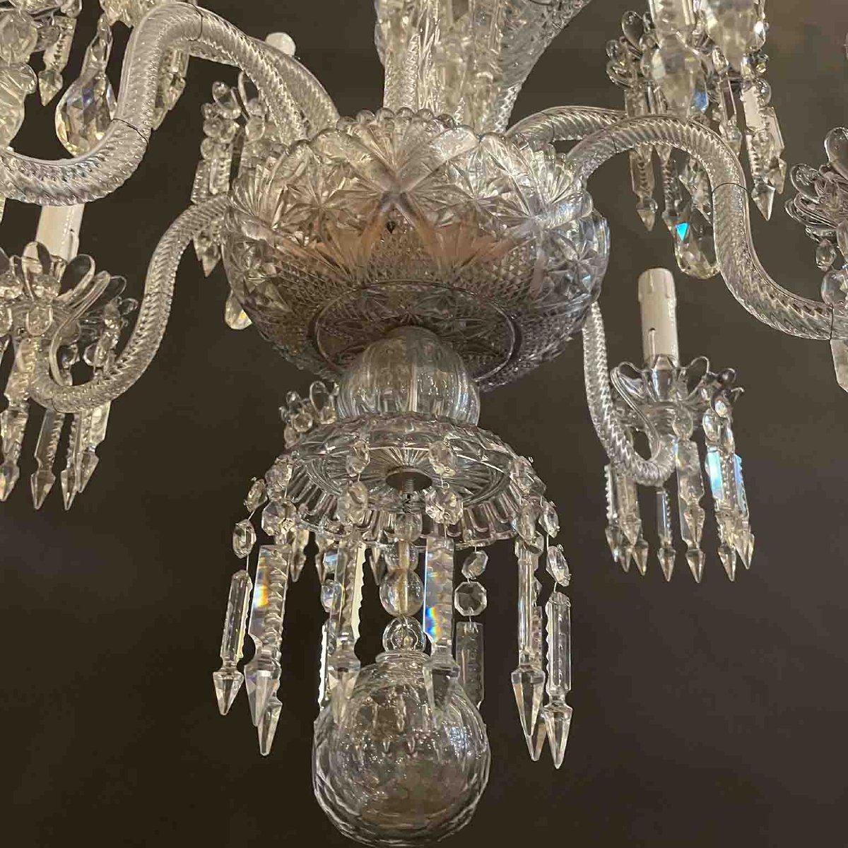 Lampadario in Cristallo a Dodici Luci di Bohemia-photo-3