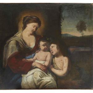 Madonna con Bambino e San Giovannino 1600