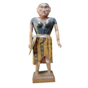 Figura Di Lavandaia Birmana Fine 1800