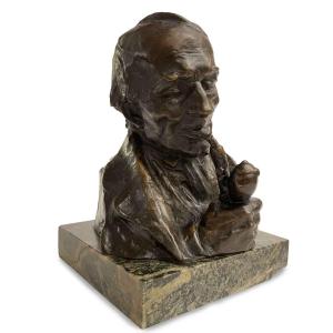 Hans Muller Busto d’Uomo con Pipa fine 1800
