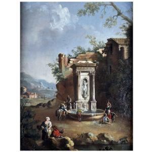 Paesaggio Con Fontana Da Giuseppe Zais