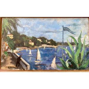 Regatta In The South By Raoul Du Gardier (1872 -1962
