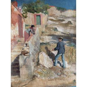 Genre Scene By édouard Cremieux