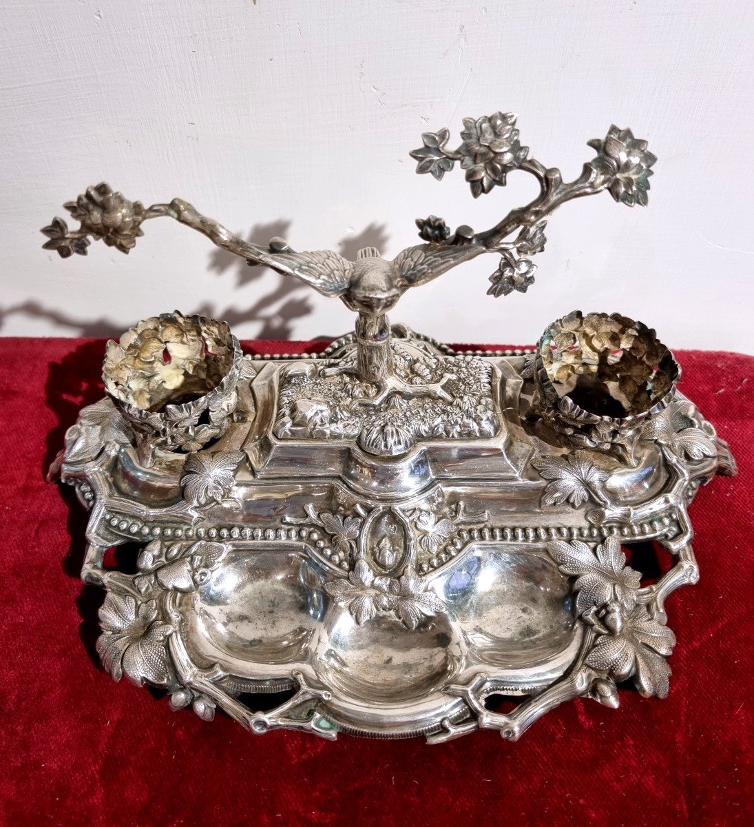 Calamaio in argento datato 1813-photo-4