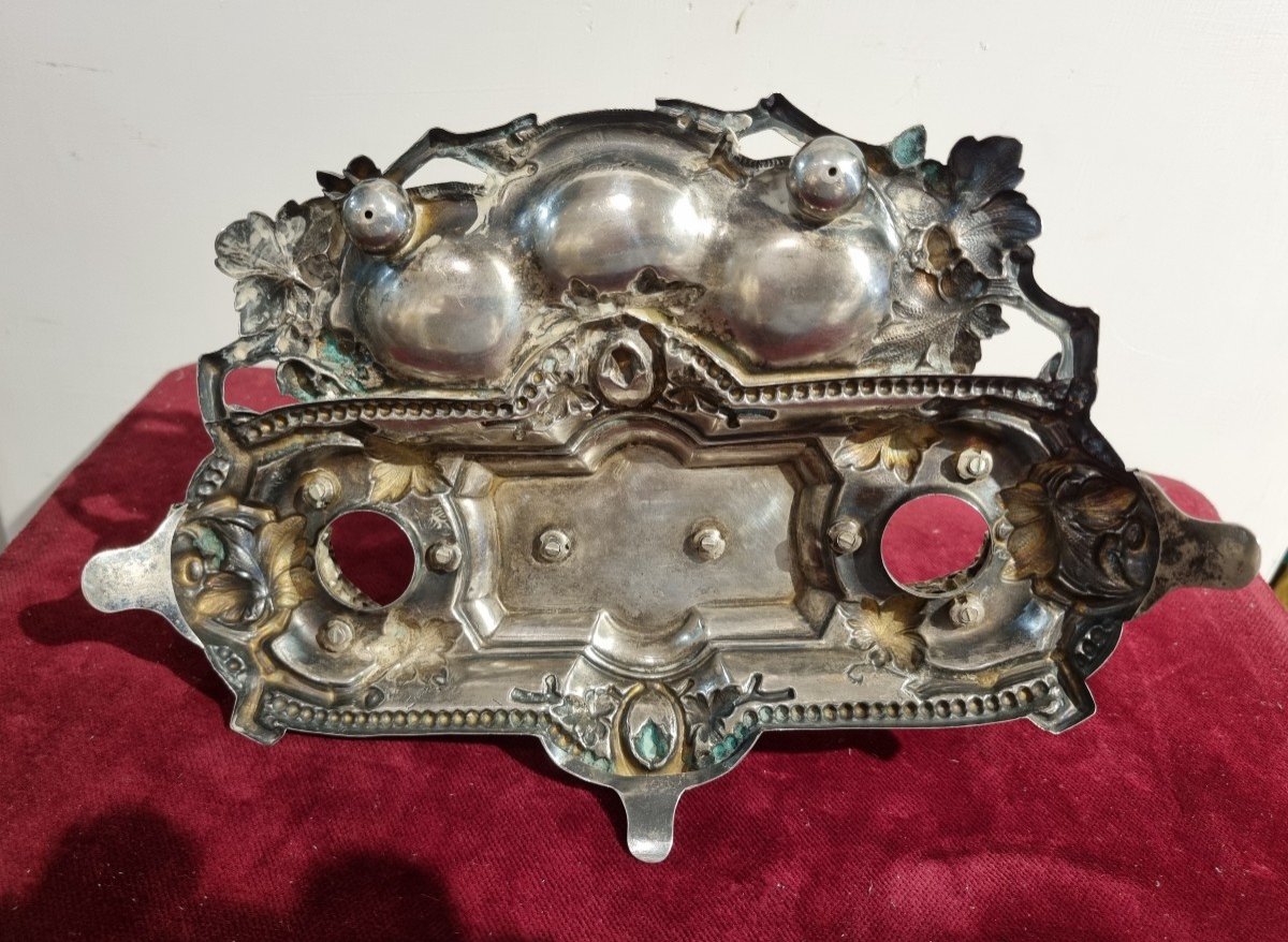 Calamaio in argento datato 1813-photo-3