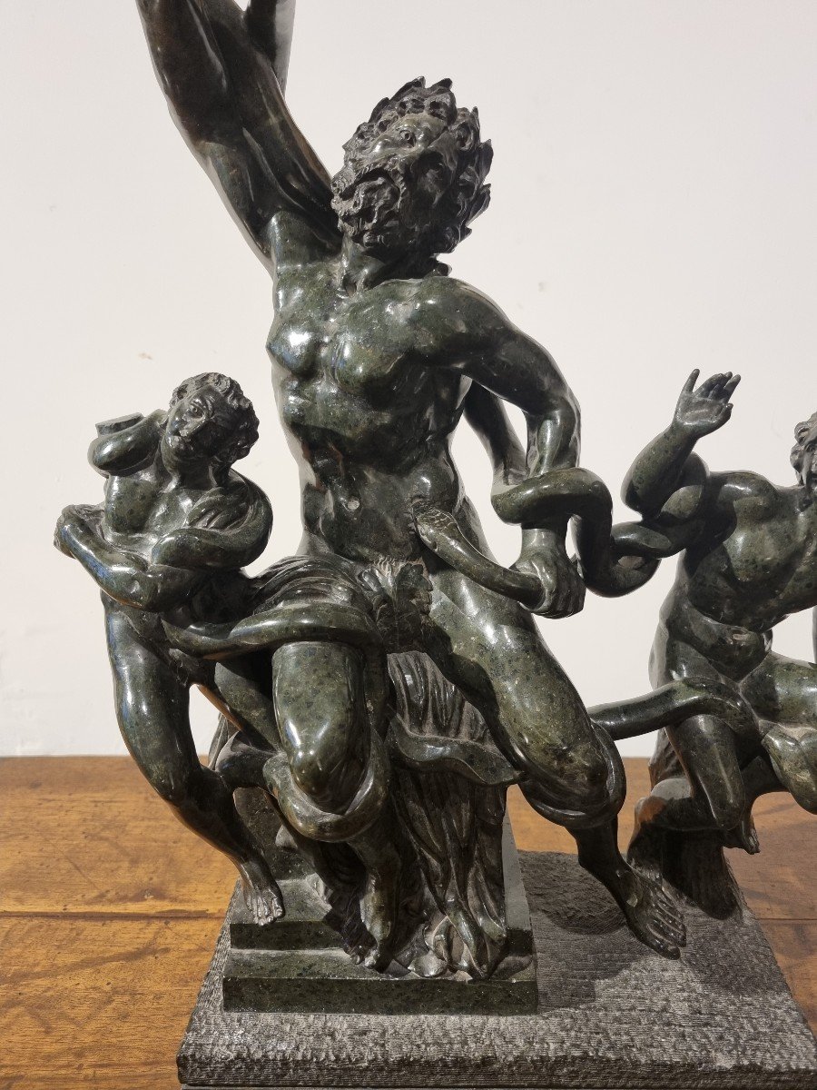 Laocoonte e i suoi figli,scultura in marmo del Grand Tour-photo-3