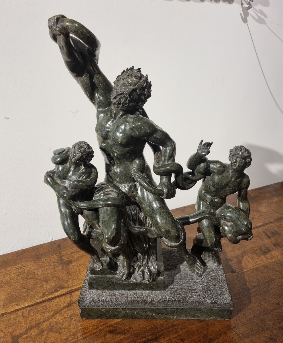 Laocoonte e i suoi figli,scultura in marmo del Grand Tour-photo-1