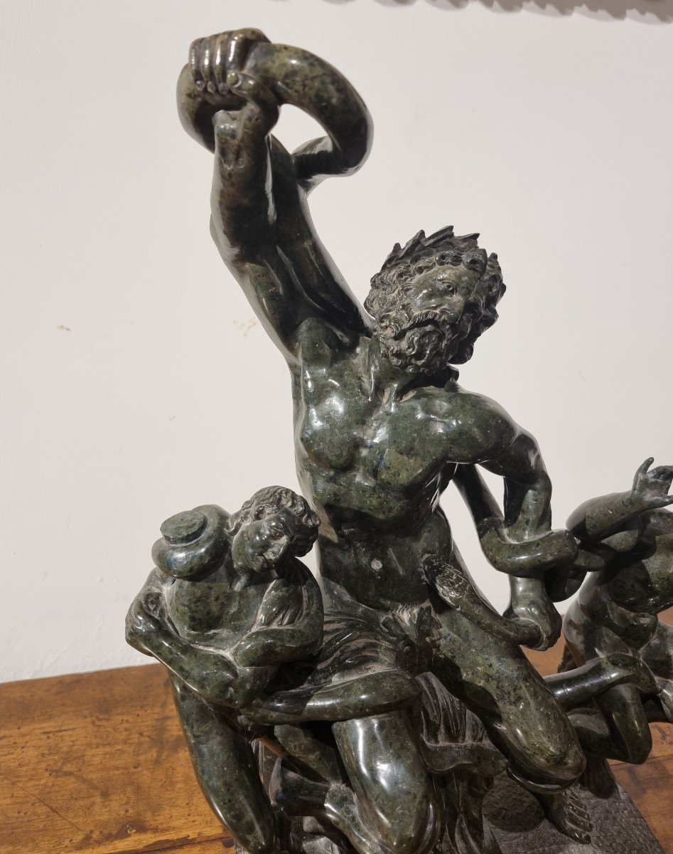 Laocoonte e i suoi figli,scultura in marmo del Grand Tour-photo-2