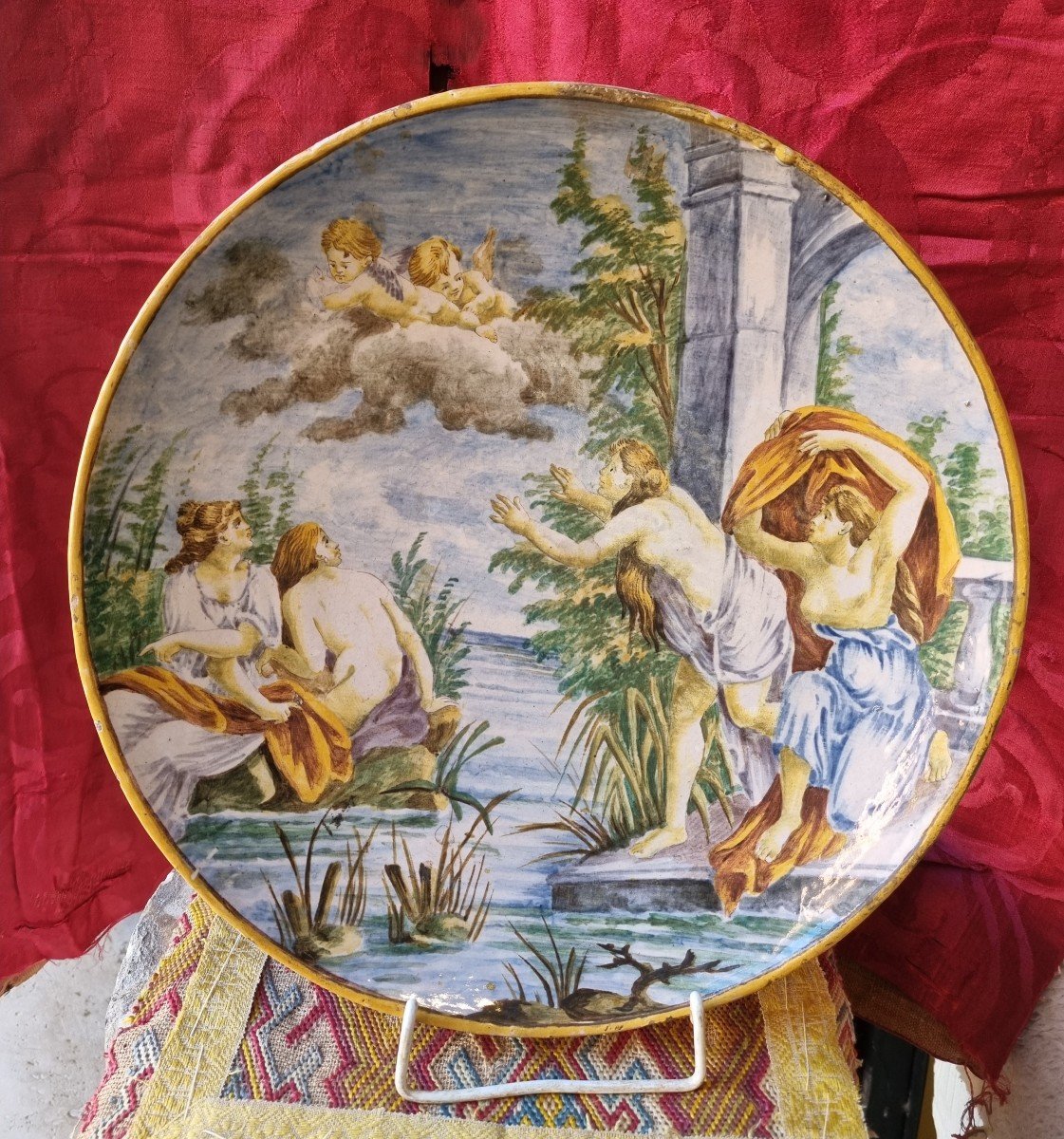 Piatto neoclassico italiano"Venere e le Ancelle"