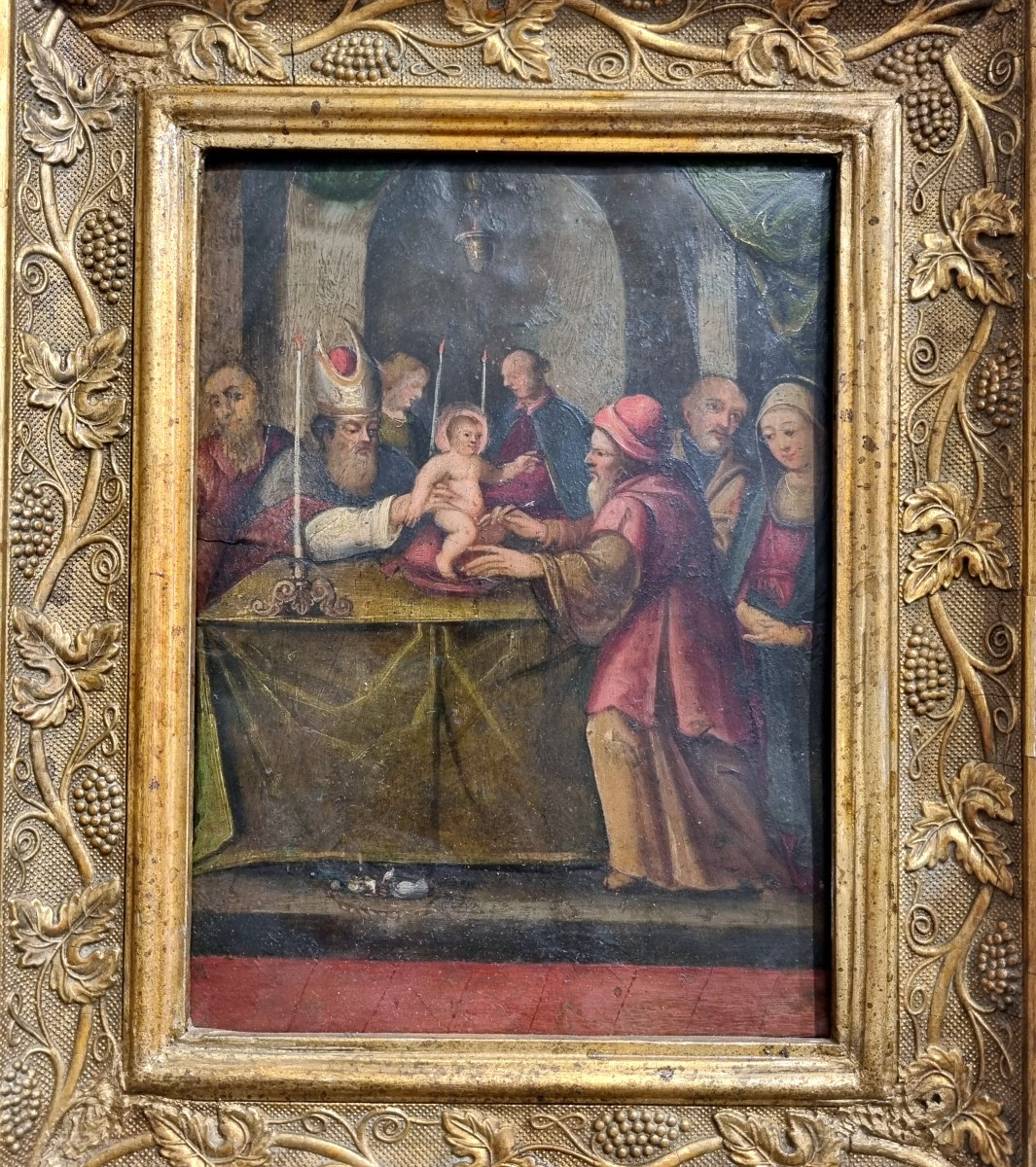 Coppia di dipinti su rame " Adorazione dei Magi e Circoncisione "-photo-4
