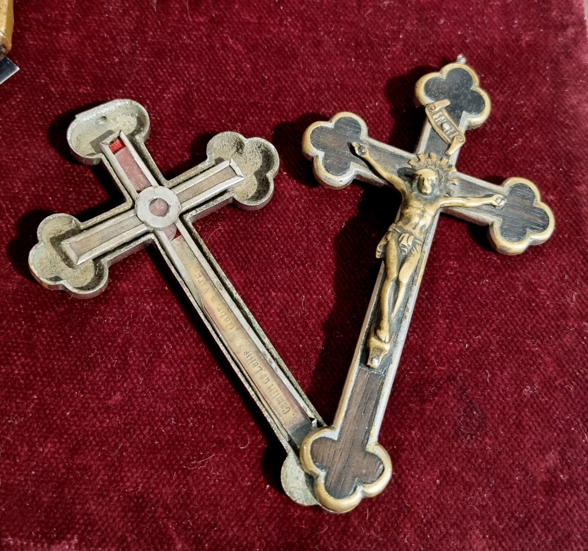 Croce reliquiario di San Camillo de Lellis e Gabr. a Virg. P