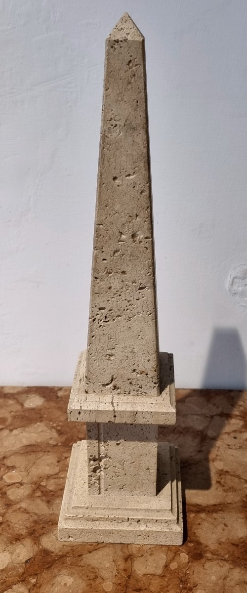 Obelisco in travertino-photo-2
