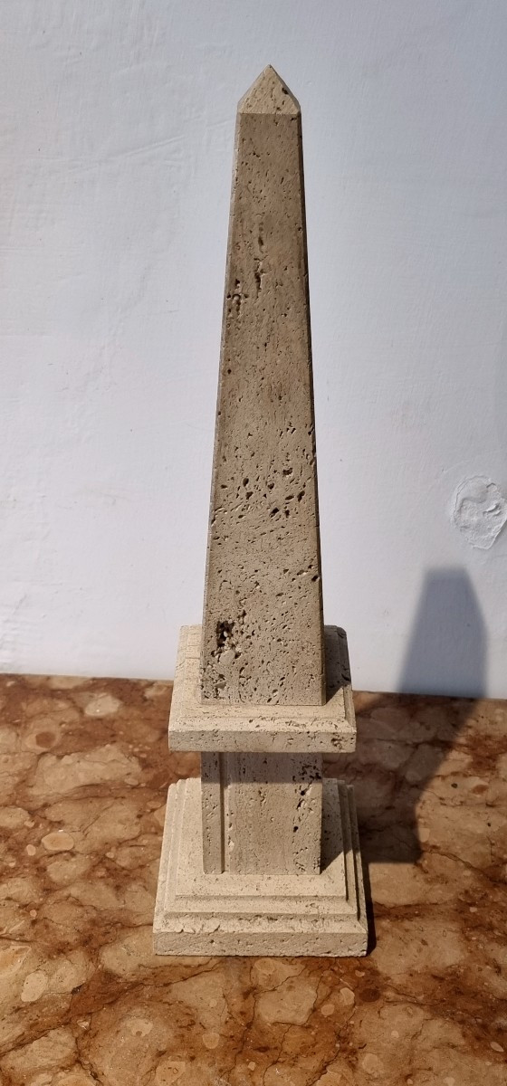 Obelisco in travertino-photo-3
