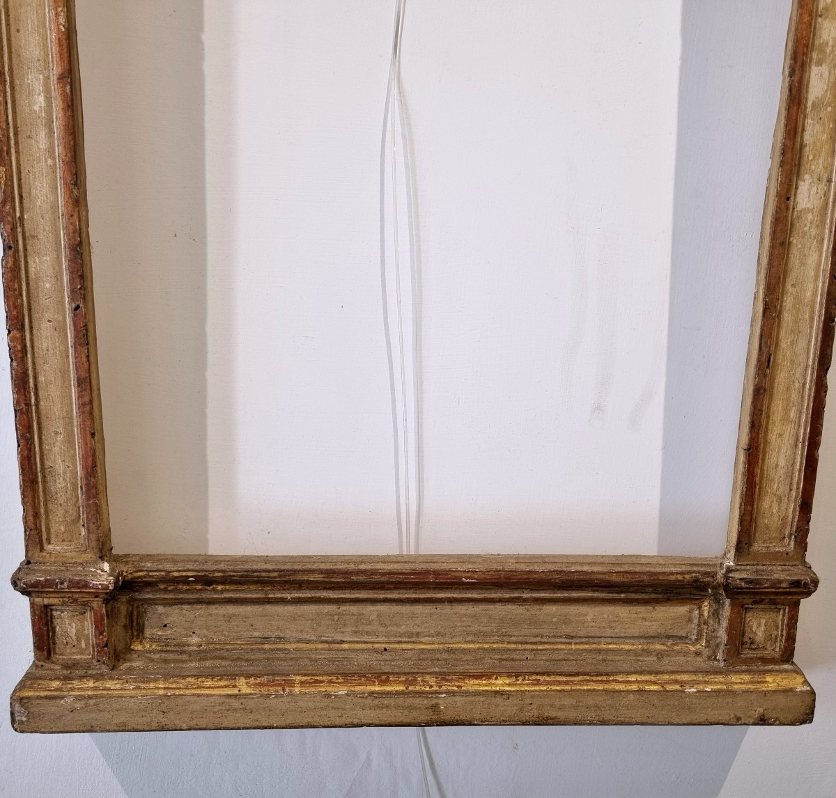 Cornice italiana ad edicola in legno laccata-photo-4