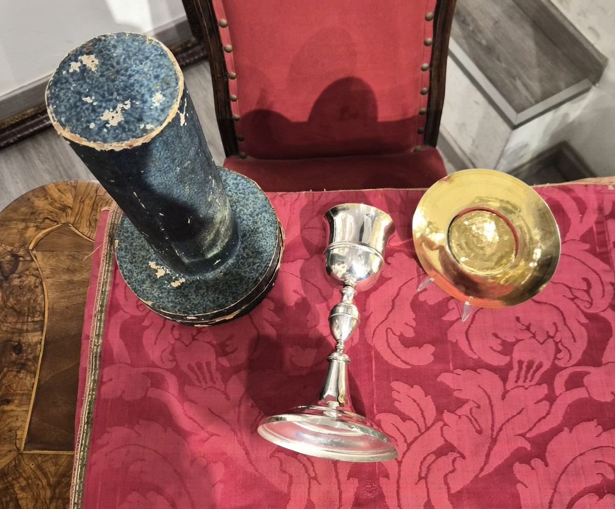 Calice Eucaristico in argento,Roma sec.XVII-photo-3