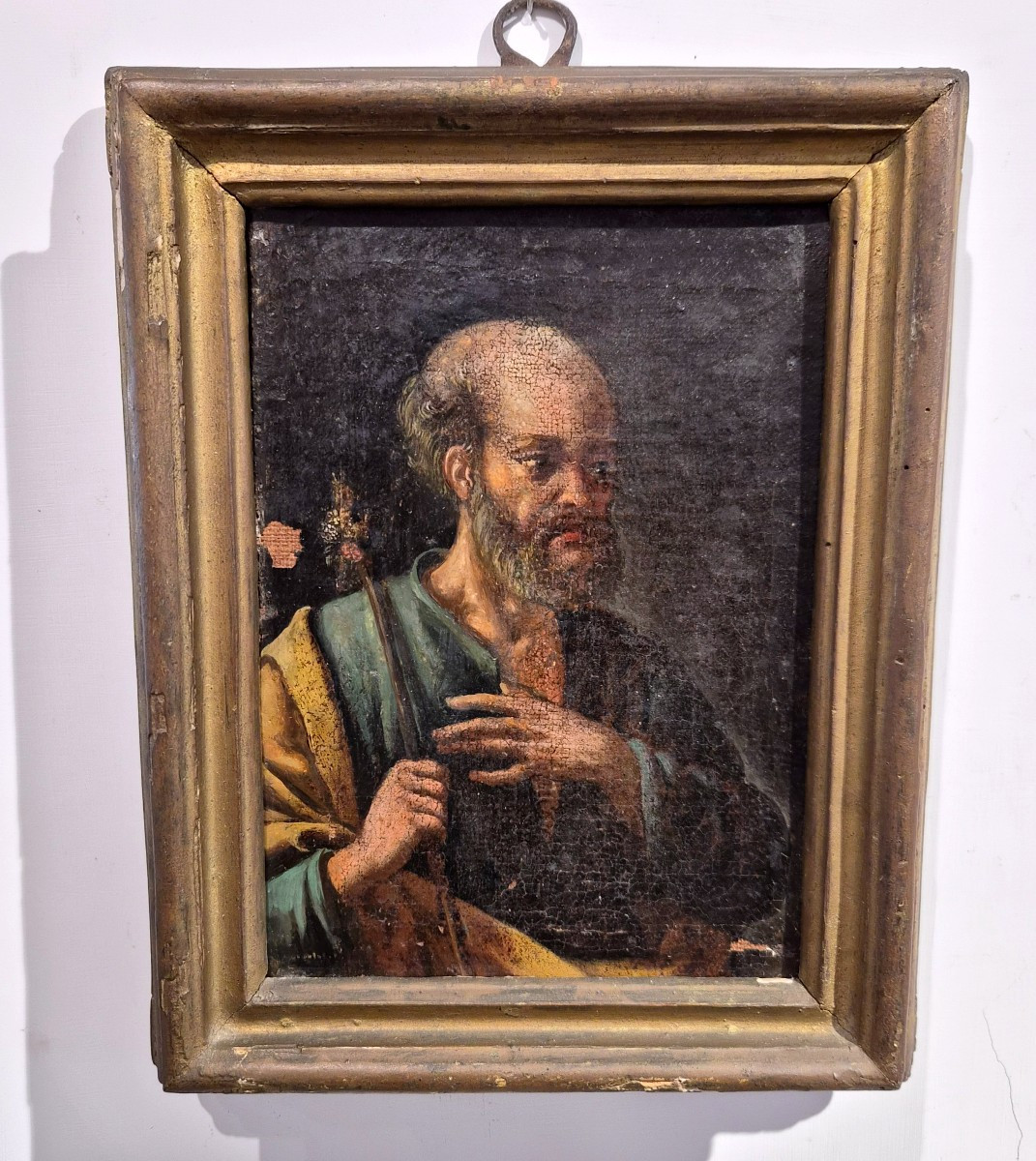 San Giuseppe Sposo, piccolo dipinto ad olio-photo-2