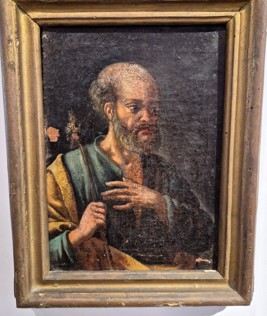 San Giuseppe Sposo, piccolo dipinto ad olio-photo-3