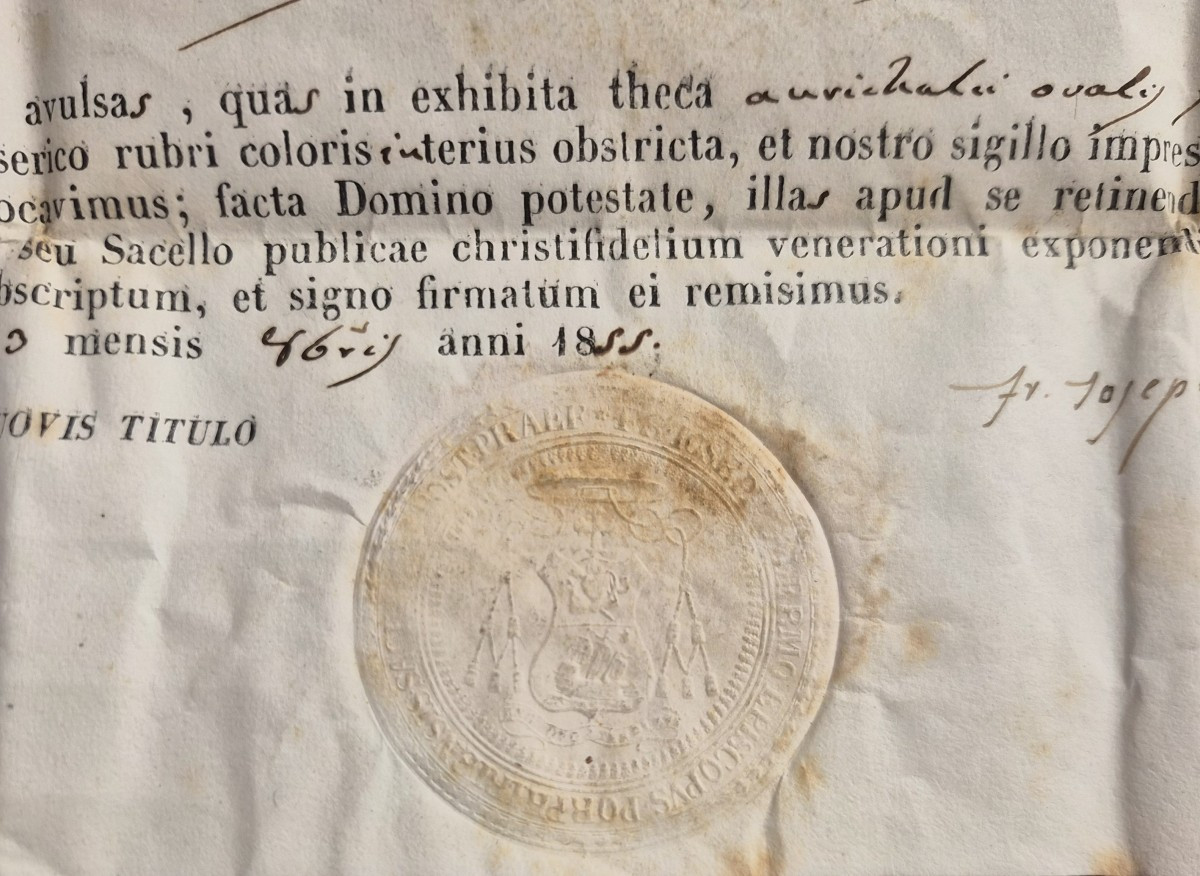 Reliquia di San Giovanni Apostolo, con autentica-photo-1