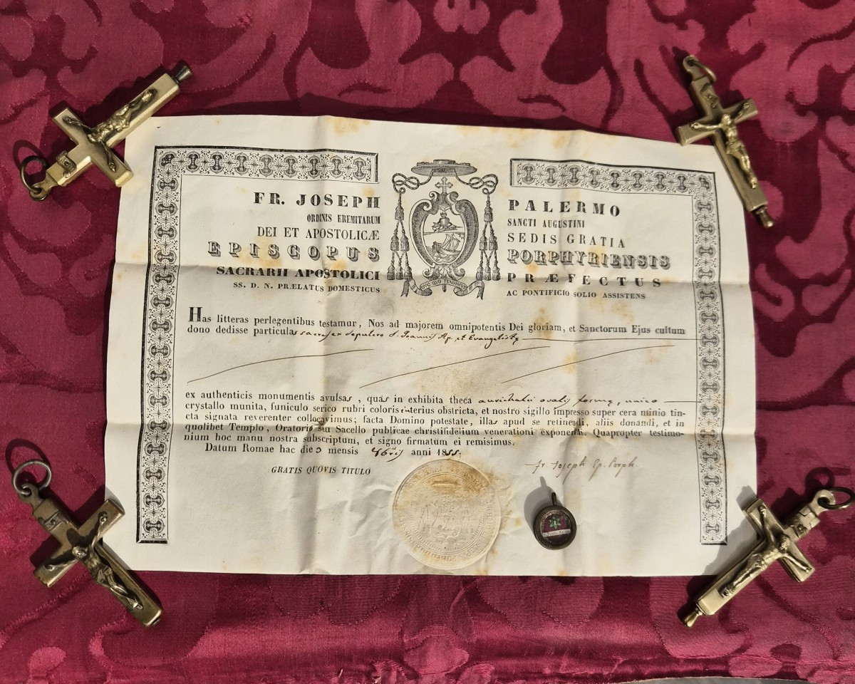 Reliquia di San Giovanni Apostolo, con autentica-photo-4