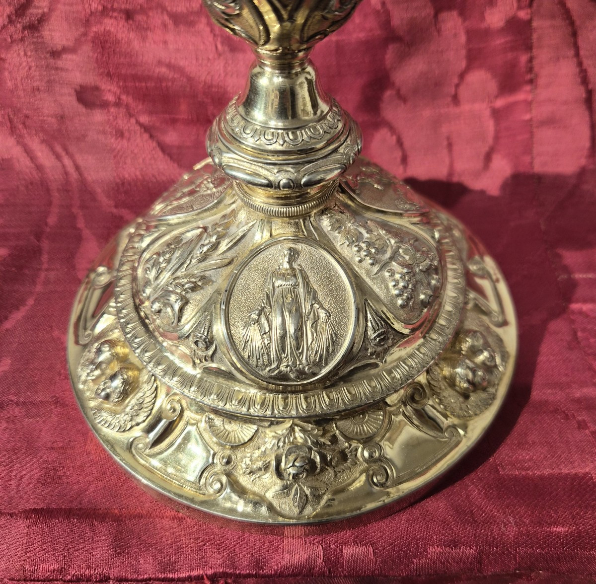 Calice Barocco in argento dorato-photo-1