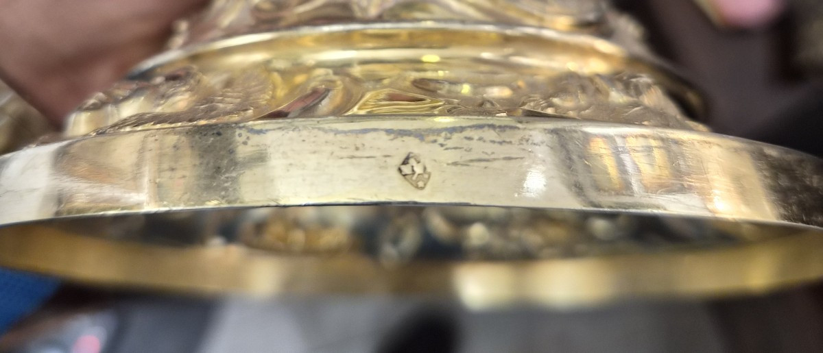 Calice Barocco in argento dorato-photo-7