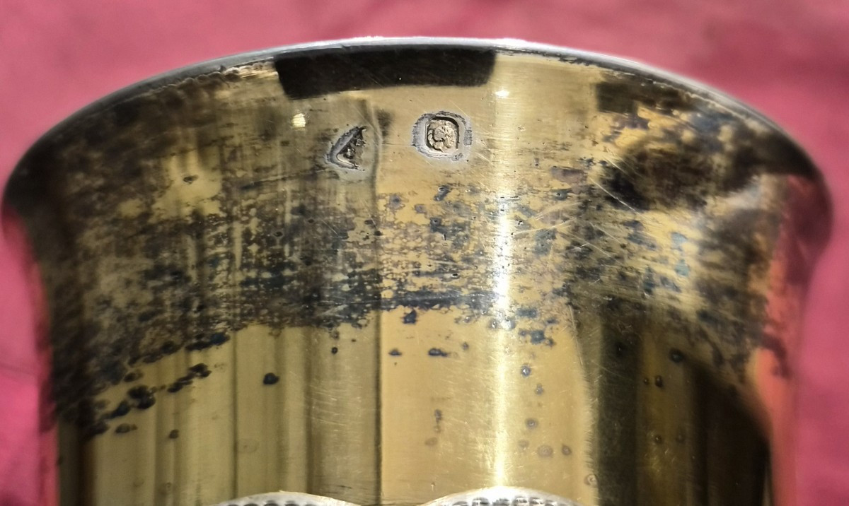 Calice Barocco in argento dorato-photo-8