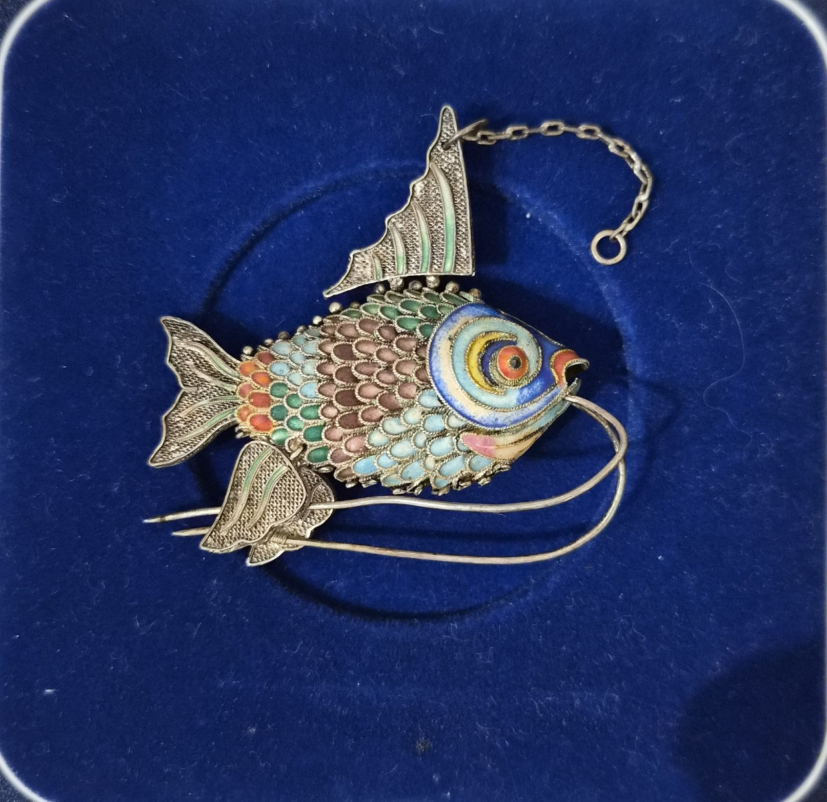 Pesce in argento e smalti-photo-4