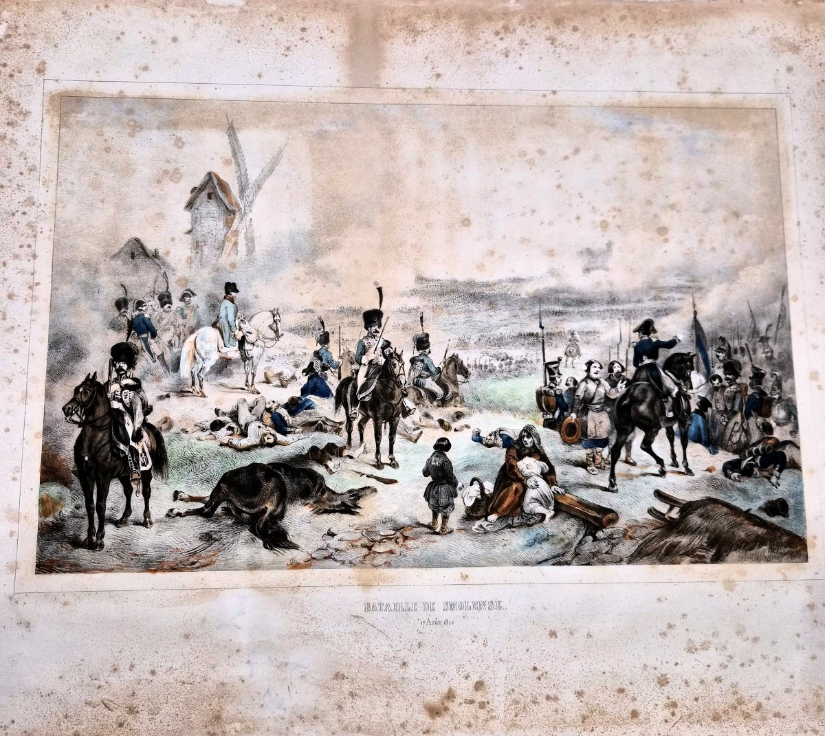 4 litografie colorate originali acquerralate  d'epoca,primo quarto del xix secolo-photo-4