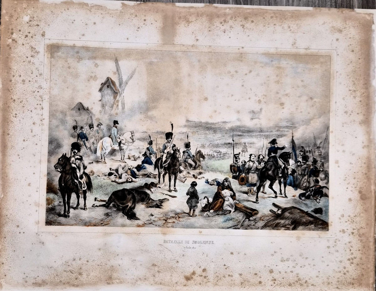 4 litografie colorate originali acquerralate  d'epoca,primo quarto del xix secolo-photo-4