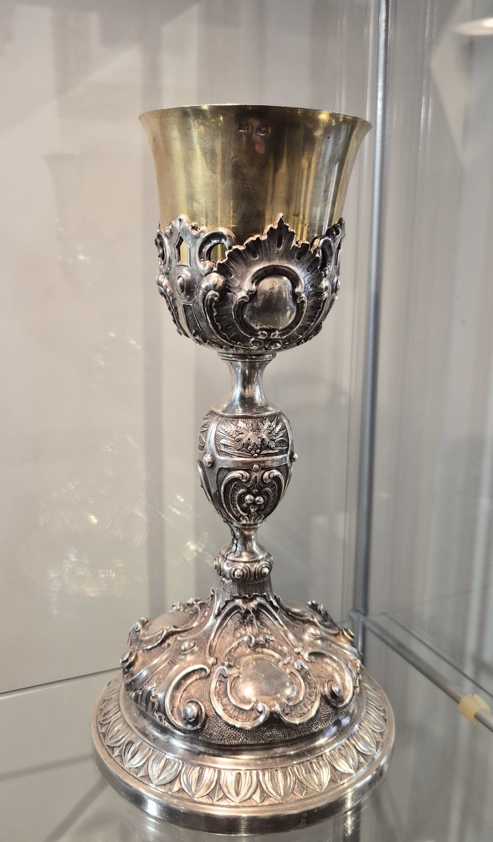 Calice eucaristico argento,Napoli XVIII secolo-photo-1