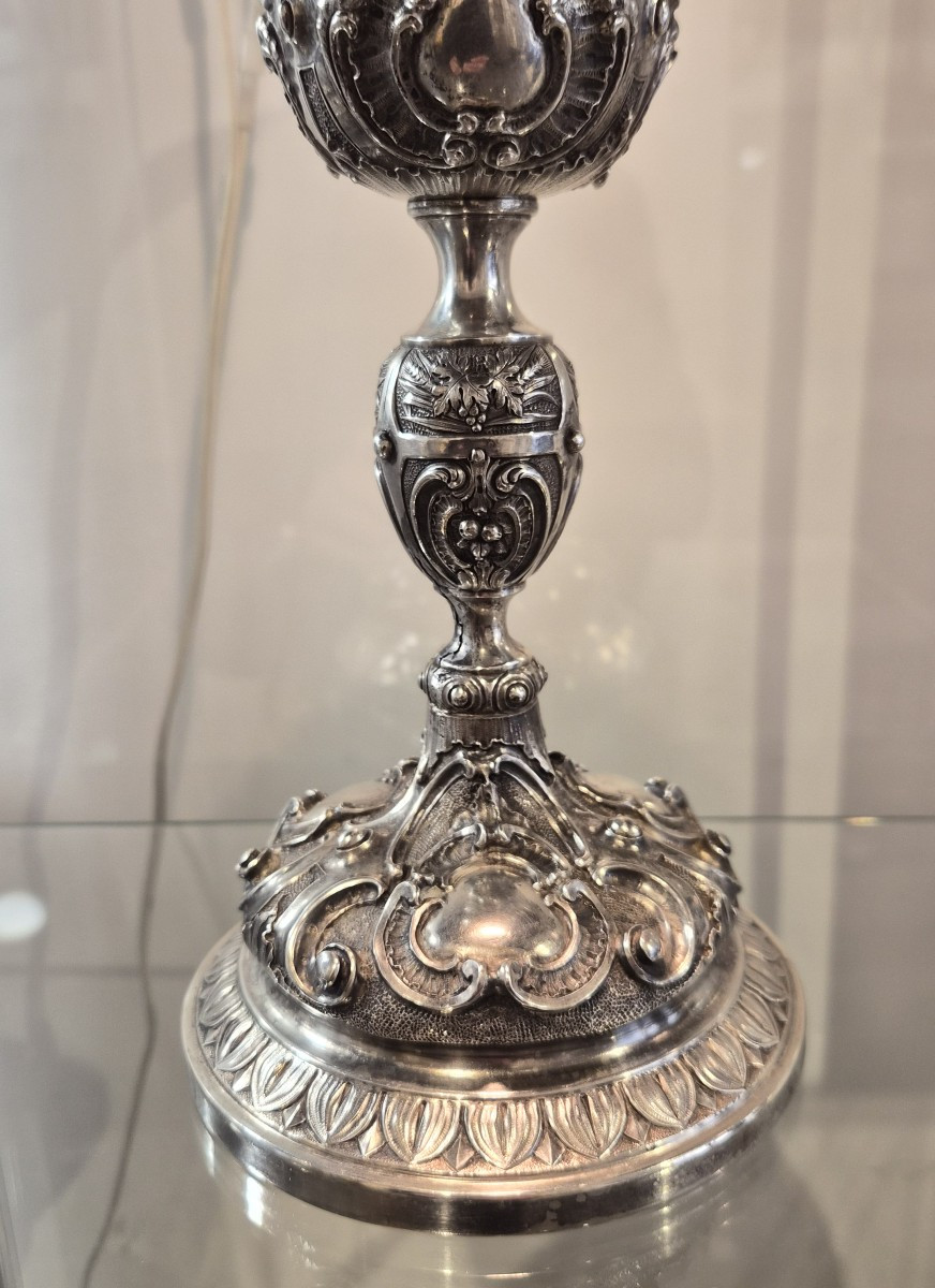 Calice eucaristico argento,Napoli XVIII secolo-photo-2